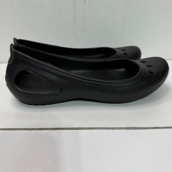 Crocs Kadee Womens Size 8 Black Ballet Flats - Picture 7 of 8